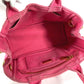 PRADA Handbag canvas pink Canapa Women Used Authentic