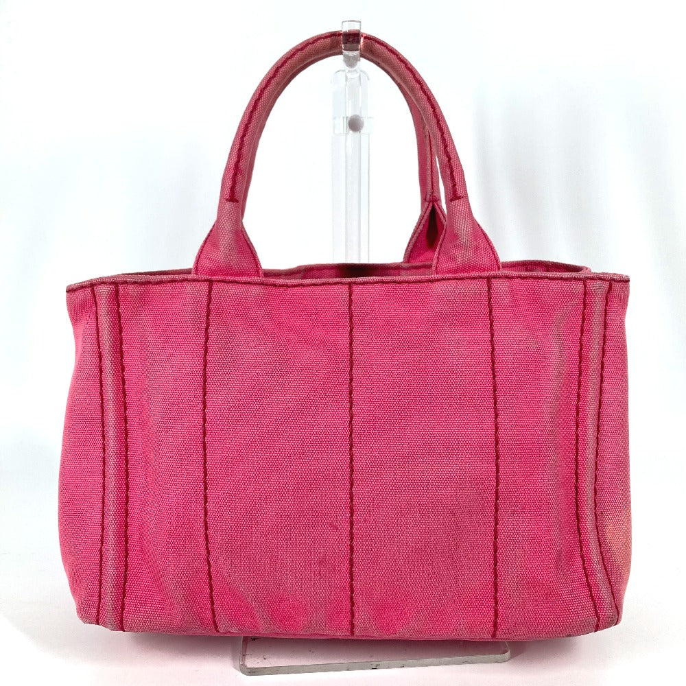 PRADA Handbag canvas pink Canapa Women Used Authentic