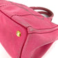 PRADA Handbag canvas pink Canapa Women Used Authentic
