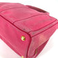 PRADA Handbag canvas pink Canapa Women Used Authentic