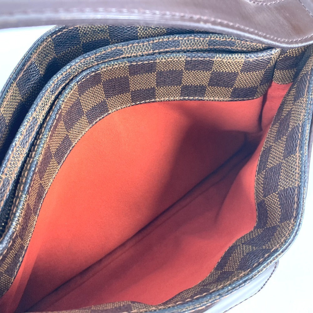 LOUIS VUITTON Shoulder Bag N51129 Damier canvas Brown Damier Aubagne Women Used Authentic