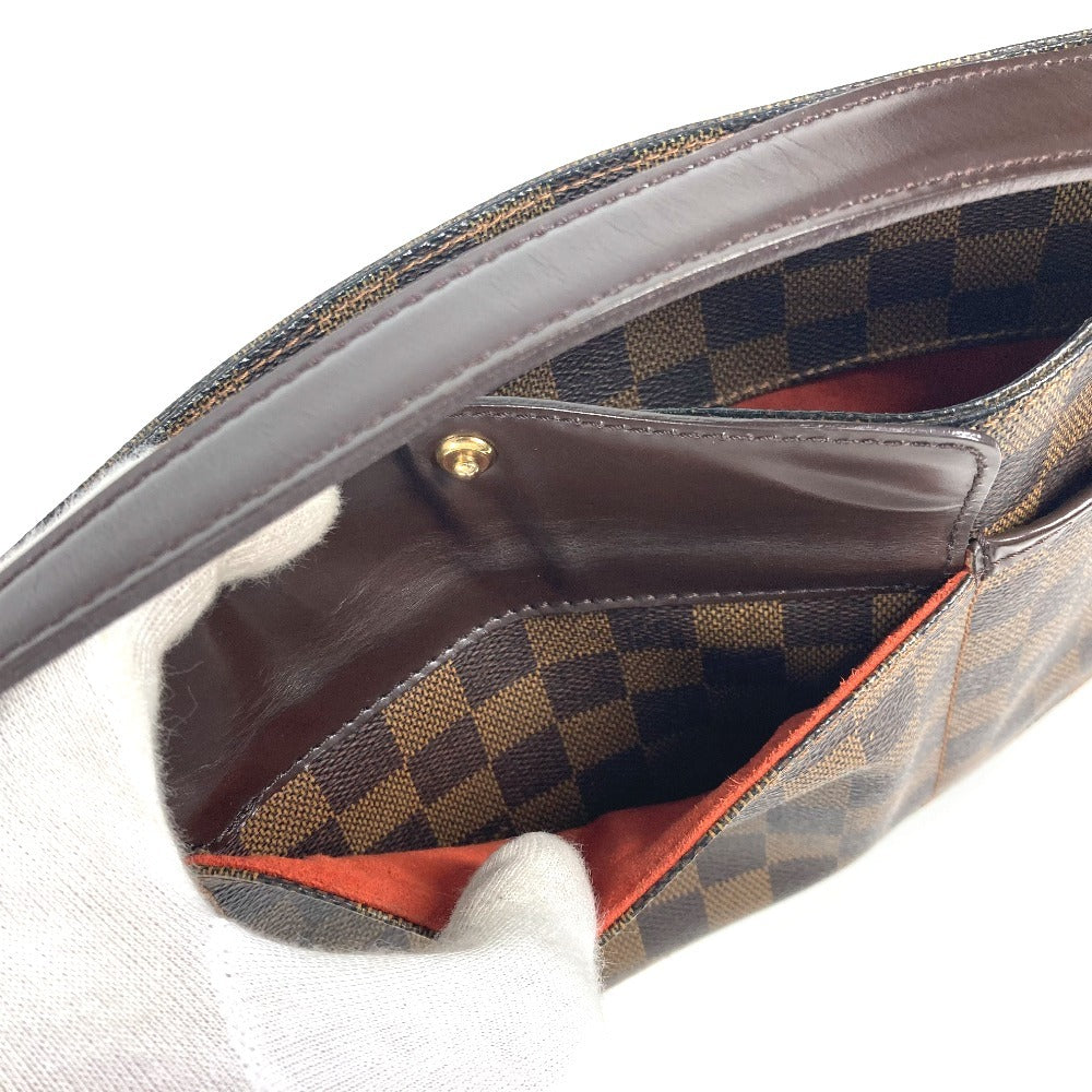 LOUIS VUITTON Shoulder Bag N51129 Damier canvas Brown Damier Aubagne Women Used Authentic