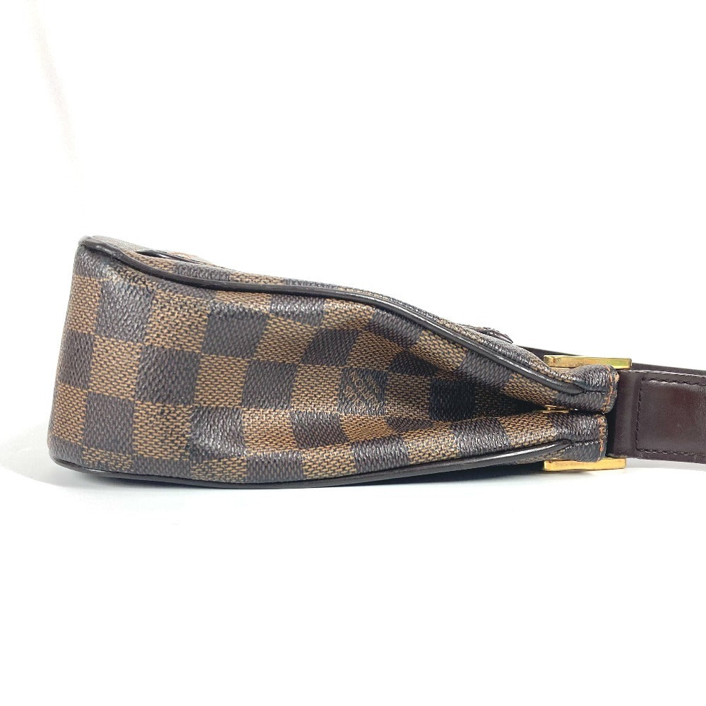 LOUIS VUITTON Shoulder Bag N51129 Damier canvas Brown Damier Aubagne Women Used Authentic