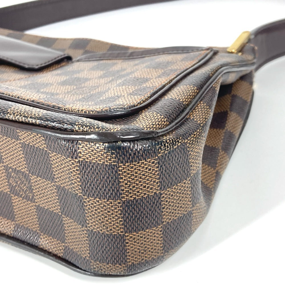 LOUIS VUITTON Shoulder Bag N51129 Damier canvas Brown Damier Aubagne Women Used Authentic