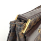 LOUIS VUITTON Shoulder Bag N51129 Damier canvas Brown Damier Aubagne Women Used Authentic