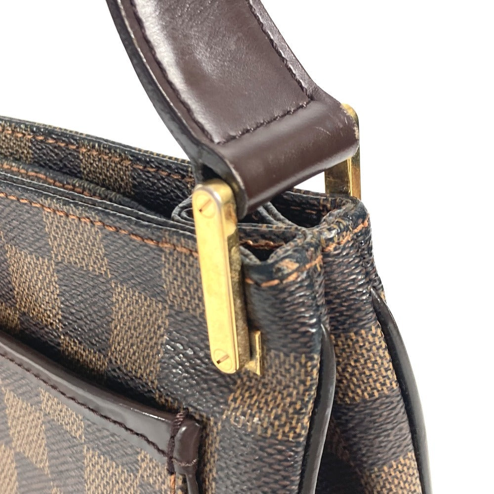 LOUIS VUITTON Shoulder Bag N51129 Damier canvas Brown Damier Aubagne Women Used Authentic