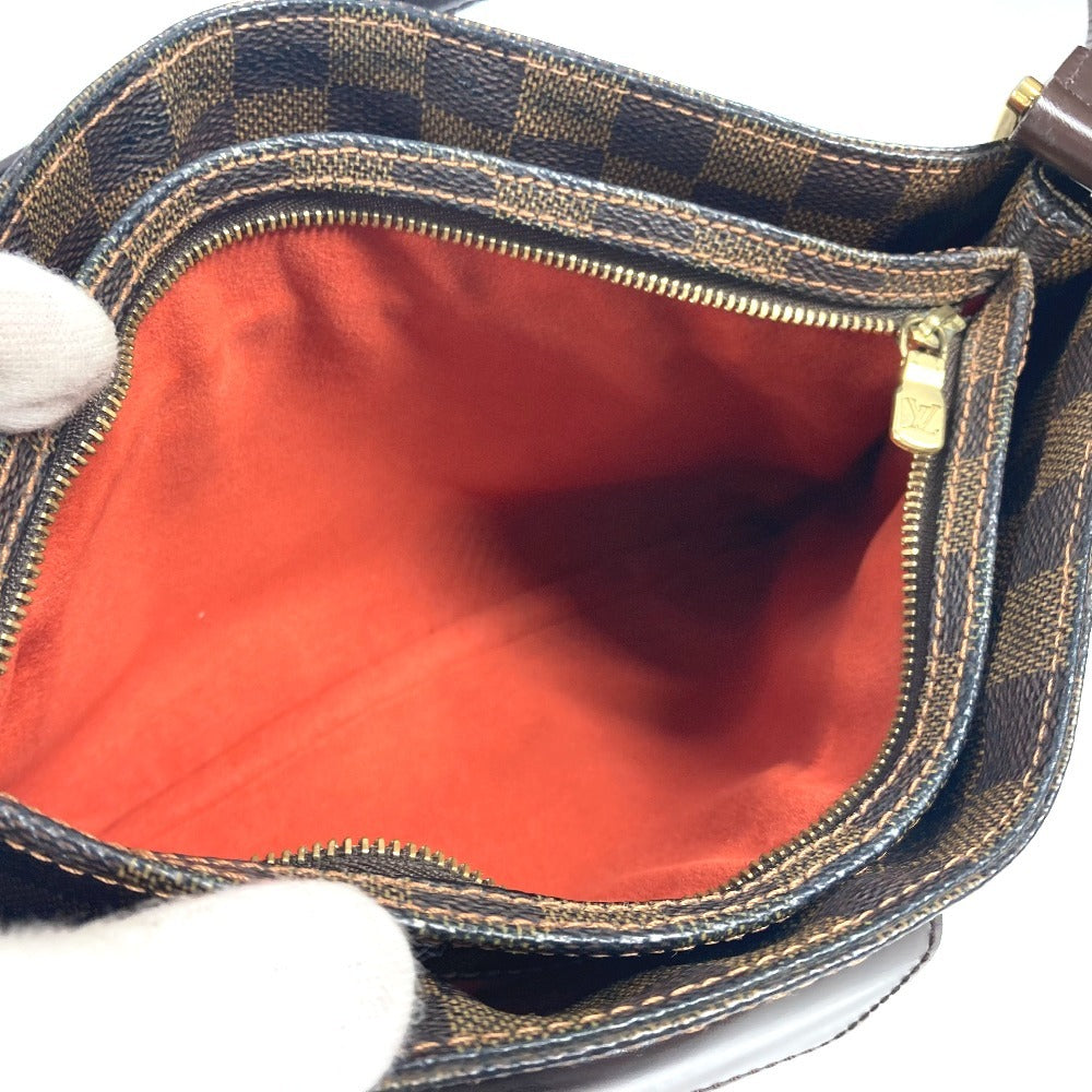 LOUIS VUITTON Shoulder Bag N51129 Damier canvas Brown Damier Aubagne Women Used Authentic