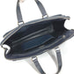 PRADA Business bag saffiano leather Navy Triangle logo plate