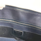 PRADA Business bag saffiano leather Navy Triangle logo plate