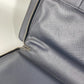 PRADA Business bag saffiano leather Navy Triangle logo plate