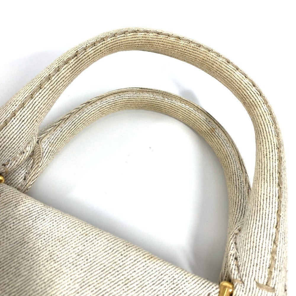 PRADA Shoulder Bag canvas Ivorytype 2WAY bag Canapa logo