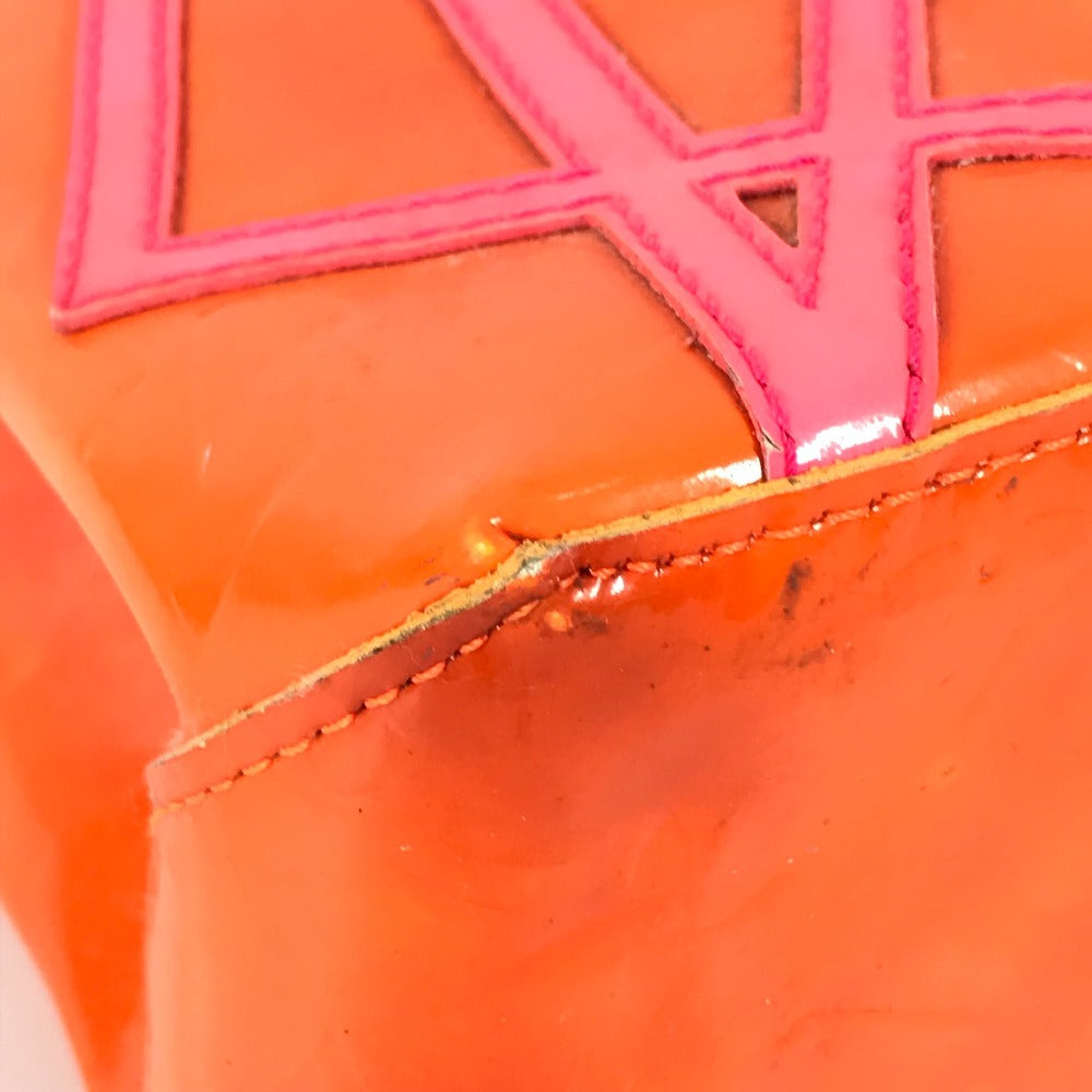 LOUIS VUITTON Handbag M91905 Monogram Vernis Orange Monogram Vernis Fluo Lead PM Women Used Authentic