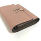 LOUIS VUITTON Trifold wallet M62156 Taurillon Clemence pink Portefeuille Capsine