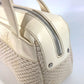 CHANEL Shoulder Bag Leather / canvas Ivorytype logo