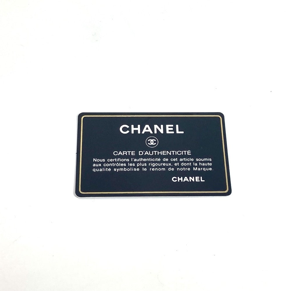 CHANEL Shoulder Bag Leather / canvas Ivorytype logo