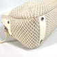 CHANEL Shoulder Bag Leather / canvas Ivorytype logo