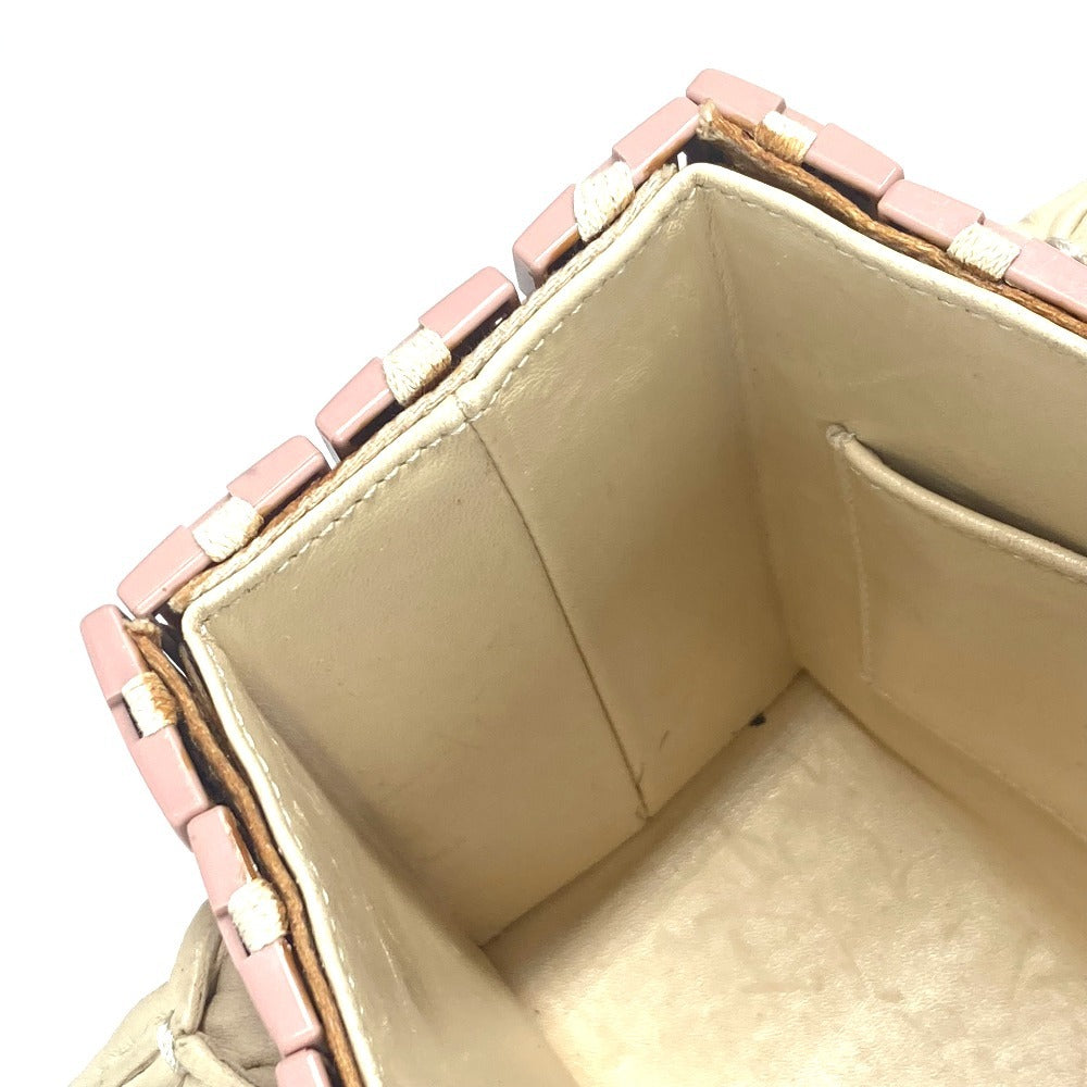 CHANEL Handbag Plastic, Leather pink Puzzle bag