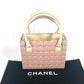 CHANEL Handbag Plastic, Leather pink Puzzle bag