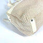 CHANEL Handbag Leather / canvas beige CC COCO Mark logo