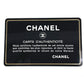 CHANEL Shoulder Bag Leather / canvas black Clover logo