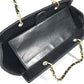 CHANEL Shoulder Bag Jersey black CC COCO Mark Chocolate Bar