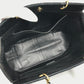 CHANEL Shoulder Bag Jersey black CC COCO Mark Chocolate Bar