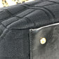 CHANEL Shoulder Bag Jersey black CC COCO Mark Chocolate Bar