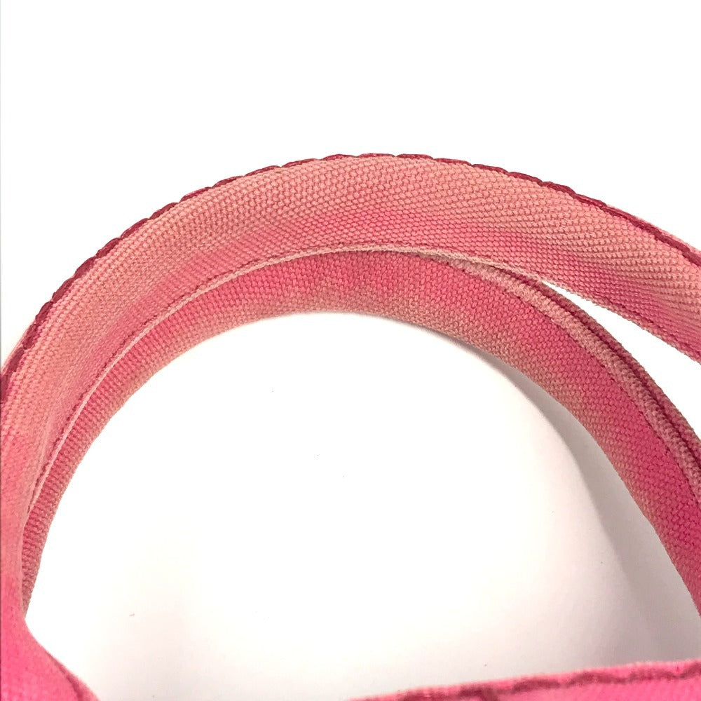 PRADA Handbag canvas pink Canapa logo