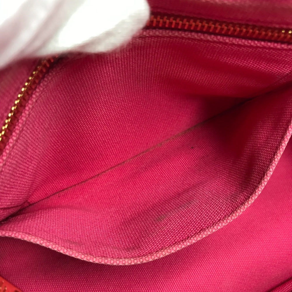 PRADA Handbag canvas pink Canapa logo