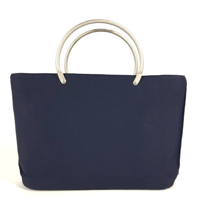 CHANEL Handbag polyamide Navy