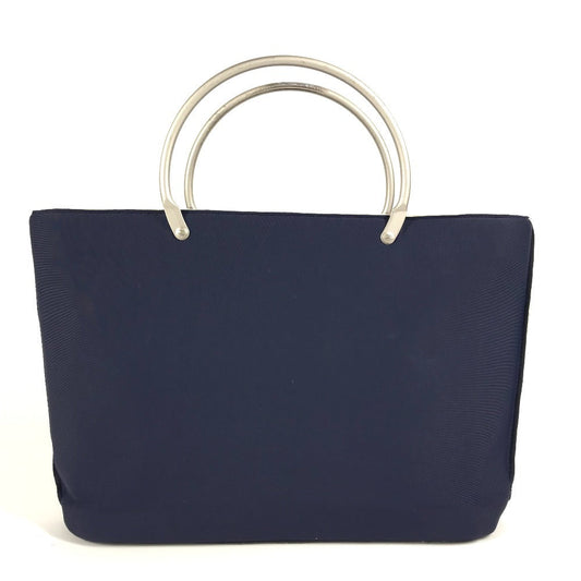 CHANEL Handbag polyamide Navy