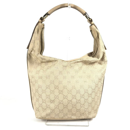 GUCCI Shoulder Bag 73885 GG canvas / leather beige GG logo