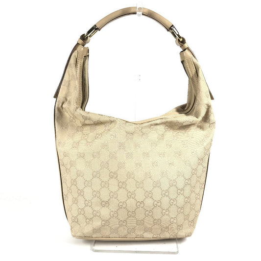 GUCCI Shoulder Bag 73885 GG canvas / leather beige GG logo