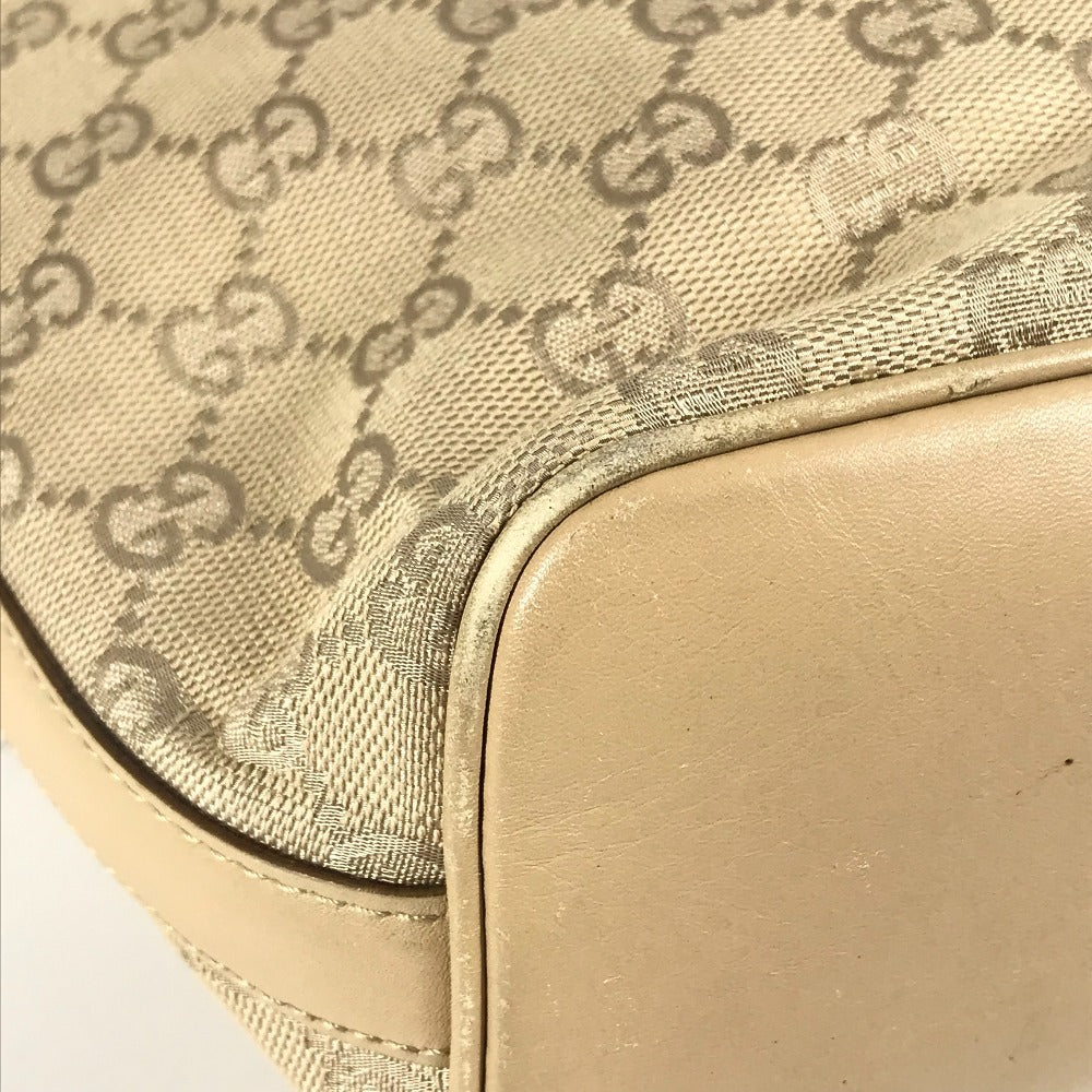 GUCCI Shoulder Bag 73885 GG canvas / leather beige GG logo