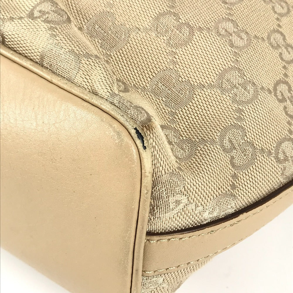 GUCCI Shoulder Bag 73885 GG canvas / leather beige GG logo