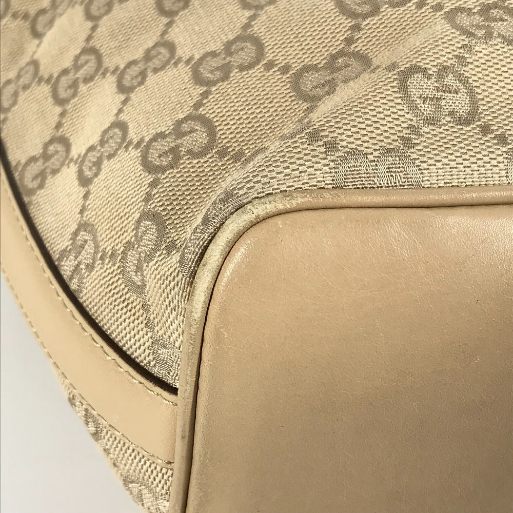 GUCCI Shoulder Bag 73885 GG canvas / leather beige GG logo