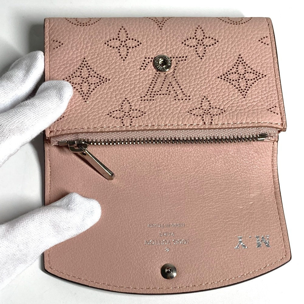 LOUIS VUITTON Folded wallet M64050 Monogram Mahina pink Monogram Mahina Portomone Anae