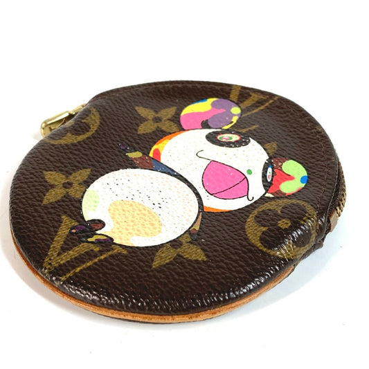 LOUIS VUITTON Coin case M61928 Monogram canvas Brown Monogram Panda Takashi Murakami Porto Moneron