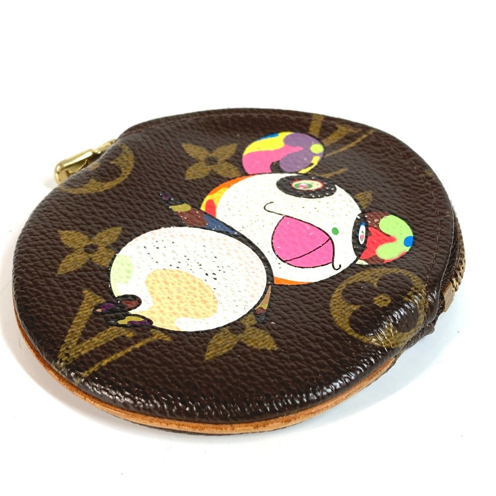 LOUIS VUITTON Coin case M61928 Monogram canvas Brown Monogram Panda Takashi Murakami Porto Moneron