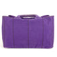 PRADA Handbag canvas purple logo Canapa
