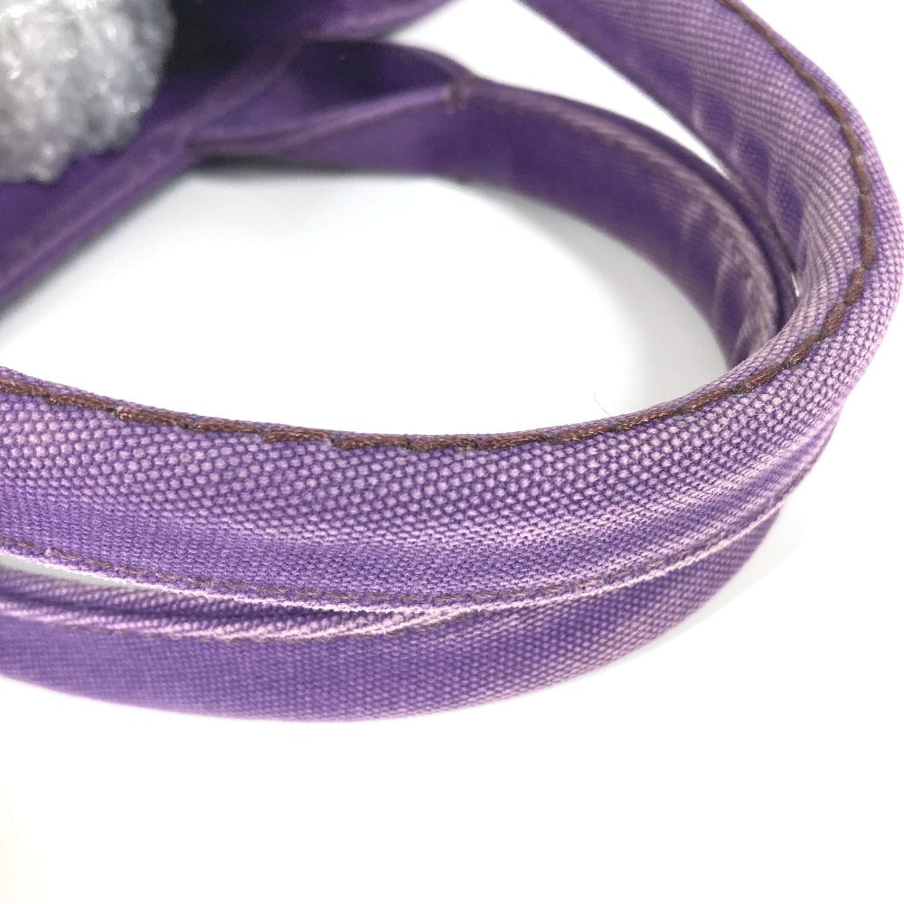 PRADA Handbag canvas purple logo Canapa