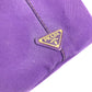 PRADA Handbag canvas purple logo Canapa