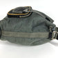 PRADA Handbag Leather / nylon Gray type Triangle logo plate