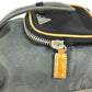PRADA Handbag Leather / nylon Gray type Triangle logo plate