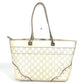 GUCCI Shoulder Bag 145993 Sima leather Off-white type GG Guccissima logo