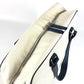 CHANEL Shoulder Bag Leather / canvas white Airline CC COCO Mark logo