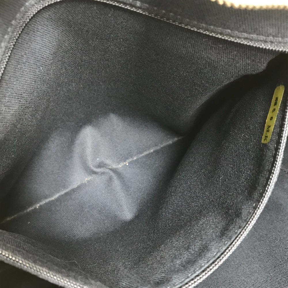 CHANEL Shoulder Bag Leather / canvas white Airline CC COCO Mark logo