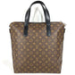 LOUIS VUITTON Tote Bag M40388 Monogram macacer canvas Brown Monogram macacer Kitan