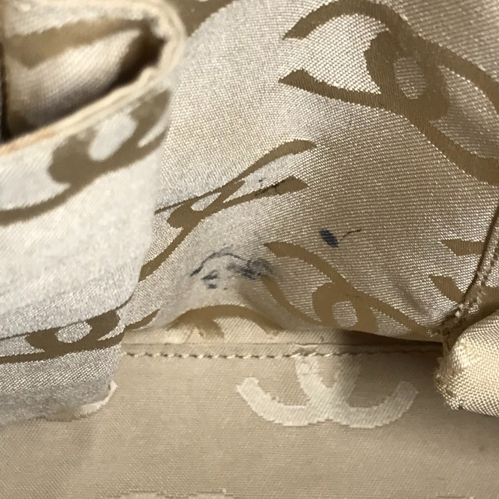 CHANEL Handbag leather beige Turnlock CC COCO Mark