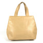 CHANEL Handbag leather beige Turnlock CC COCO Mark